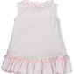 Dakomoda Baby Girls ' Pink Polka Dot Ruffled Dress & Diaper Cover - 100% Pima Cotton 18-24 Months