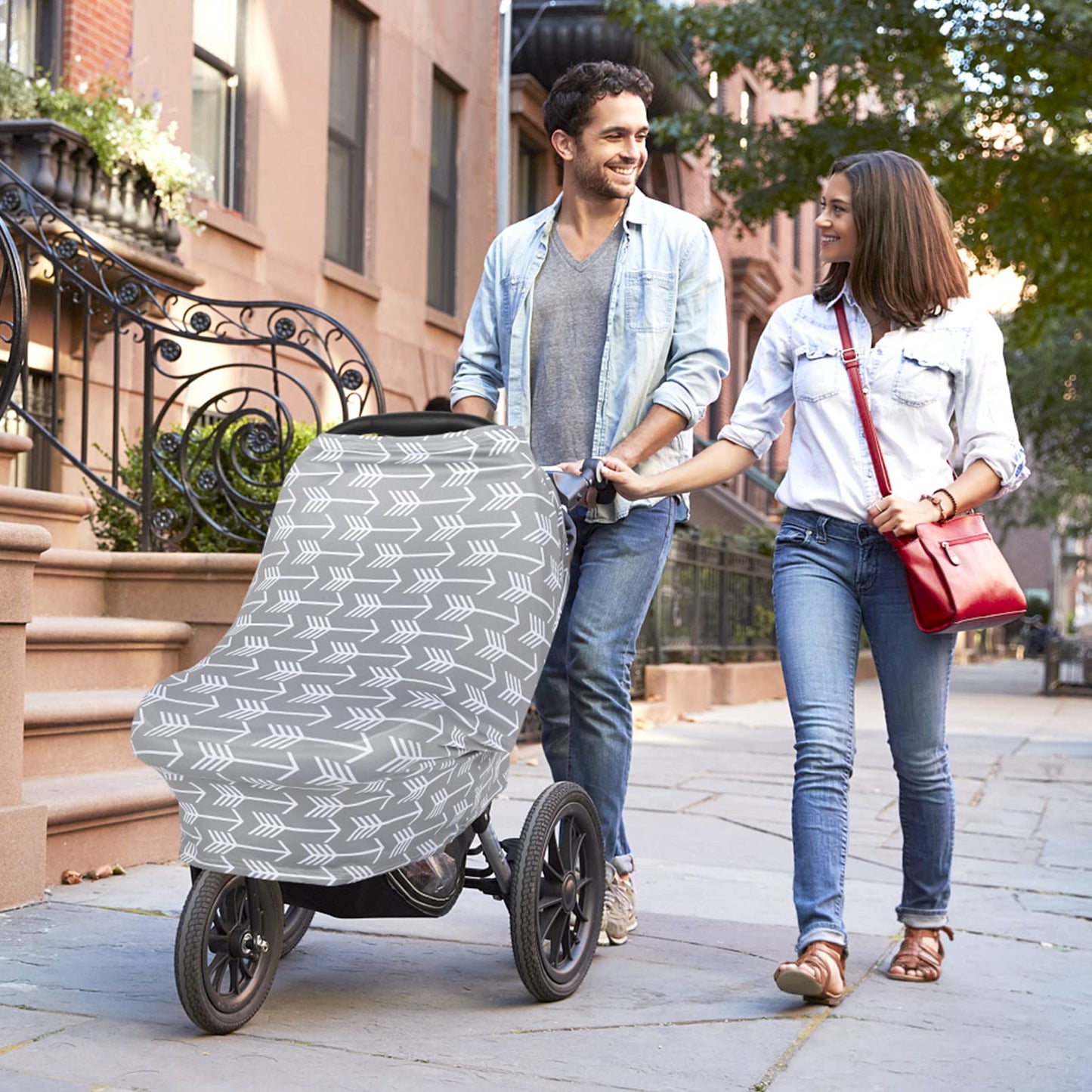 Yoofoss Nursing Cover Breastfeeding Scarf - Baby Car Seat Covers, Infant Stroller Cover, Carseat Canopy For Girls And Boys