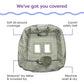 Boppy Shopping Cart Cover, Green Leaf, Cart Cover For Babies With Soft 360-Degree Coverage, Safety Harness, And Slideline Toy Te