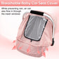 Waterproof Car Seat Cover Baby Girl, Carseat Rain Cover with EVA Transparent Window, Infant Car Seat Weather Shield with Breatha