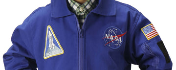Aeromax Youth Astronaut Flight Jacket Blue, Large