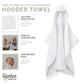 Parker Baby Co. Premium 100% Soft Ring Spun Cotton Hooded Toddler And Kid Bath Towel Plush Towel With Hood For Toddlers And Chil