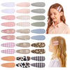 Choicbaby 30 Pcs Toddler Hair Clips Floral Print Girl Hair Clips For Girls Non Slip Wrapped Snap Hairpins For Kids Barrettes Hai