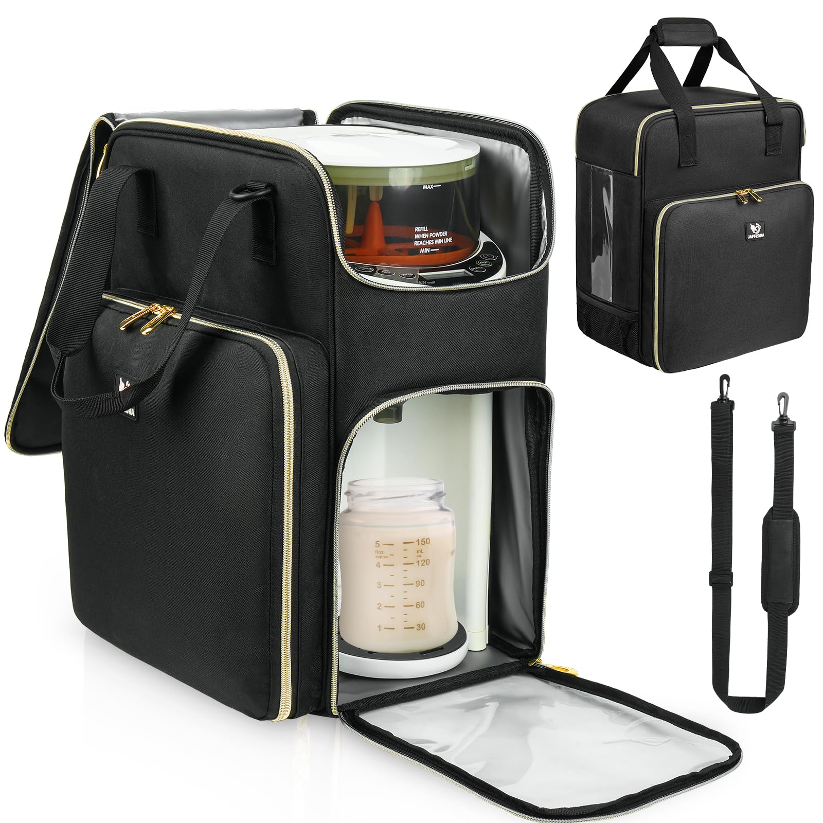 Jaffzora Carrying Case Compatible With Baby Brezza Formula Pro Advanced Formula Dispenser Machine, Insulated Baby Formula Mixer