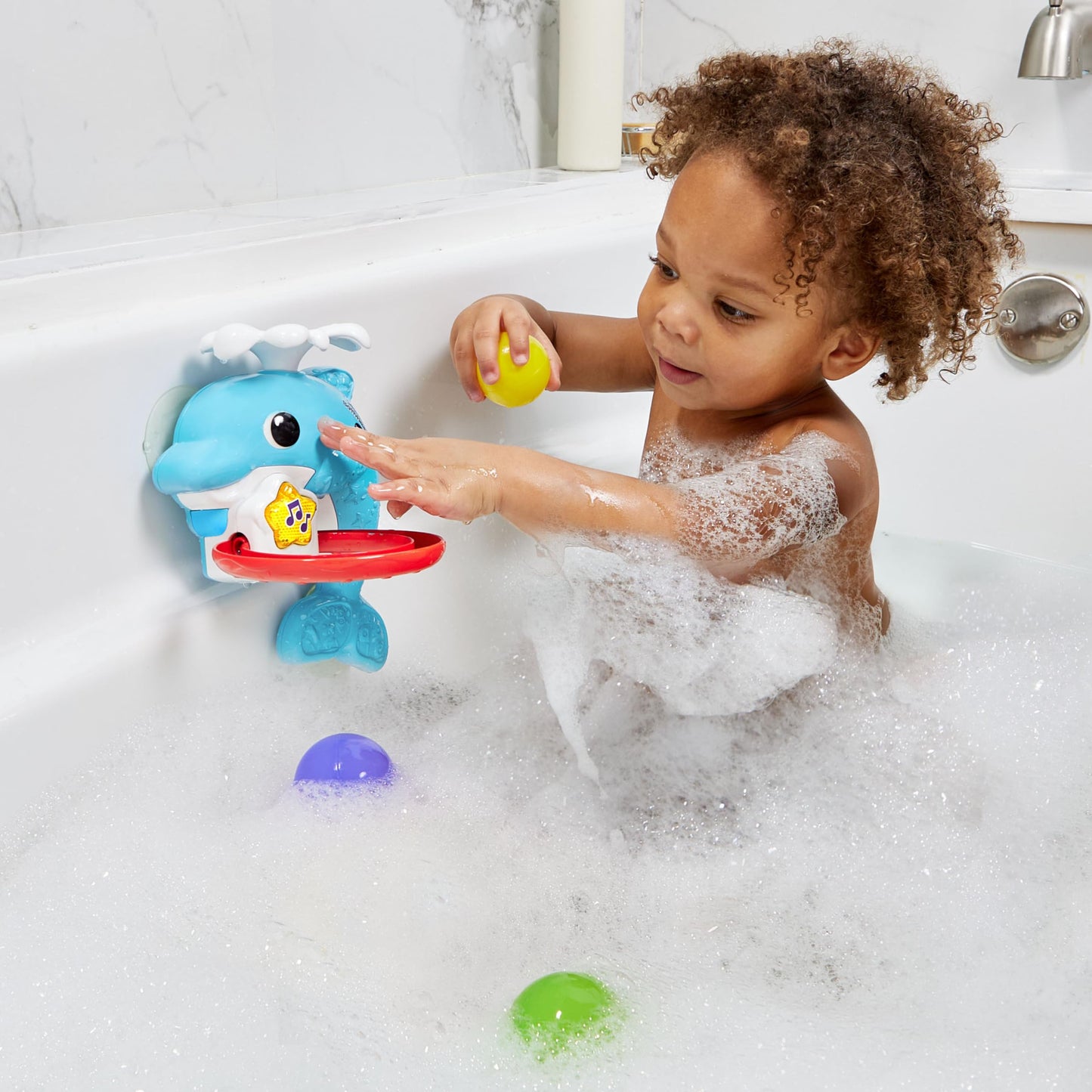 VTech Dunking Dolphin Hoop Bath Toy for Toddlers
