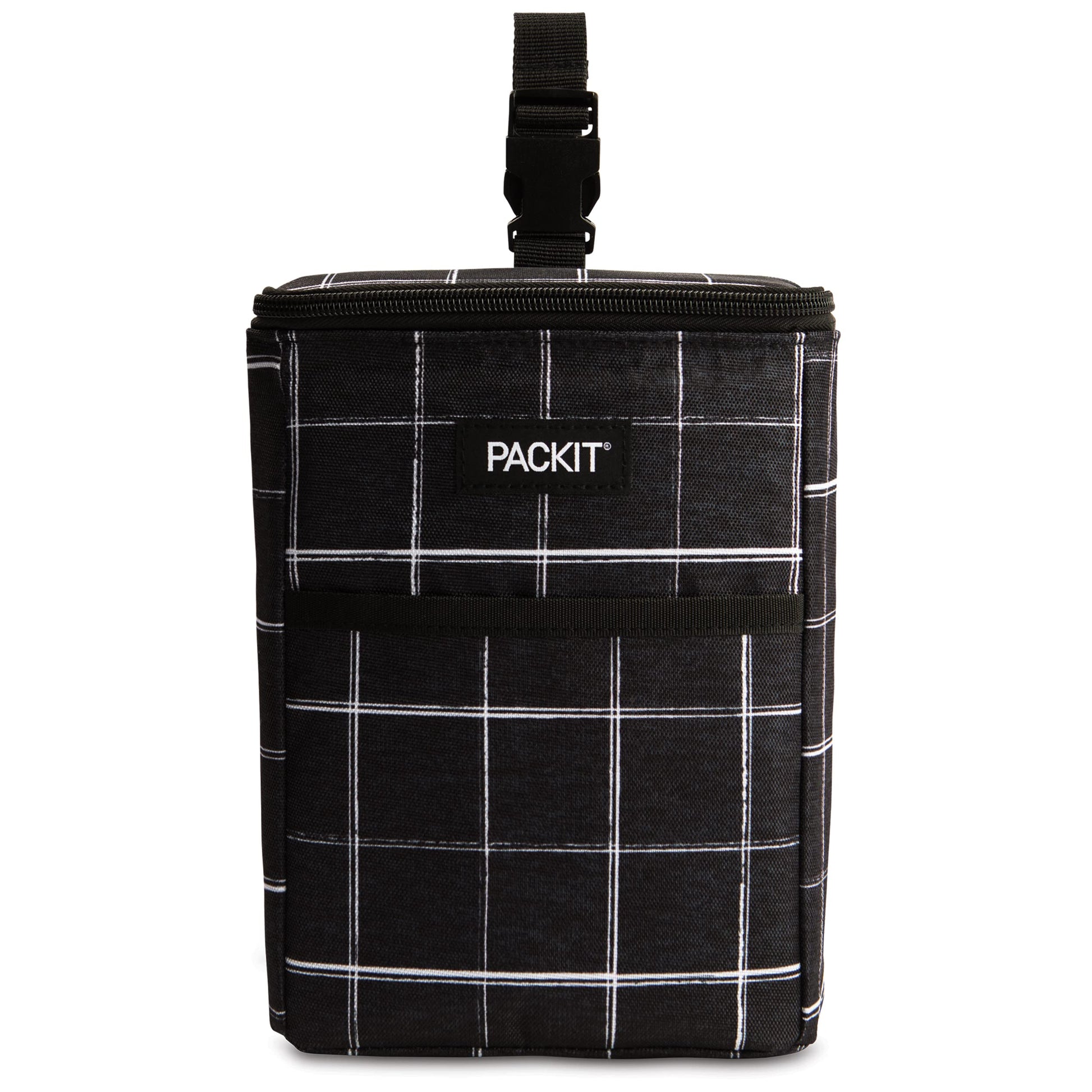 PackIt Freezable Double Bottle Bag, Built with EcoFreeze Technology, Antimicrobial lining, Collapsible, Reusable, Zip Closure, B