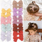 C  Llot Girls Hair Bows Linen Fabric 3.5' Bows Alligator Clips Hair Accessories For Little Girls Toddlers Kids And Teens,20 Pie