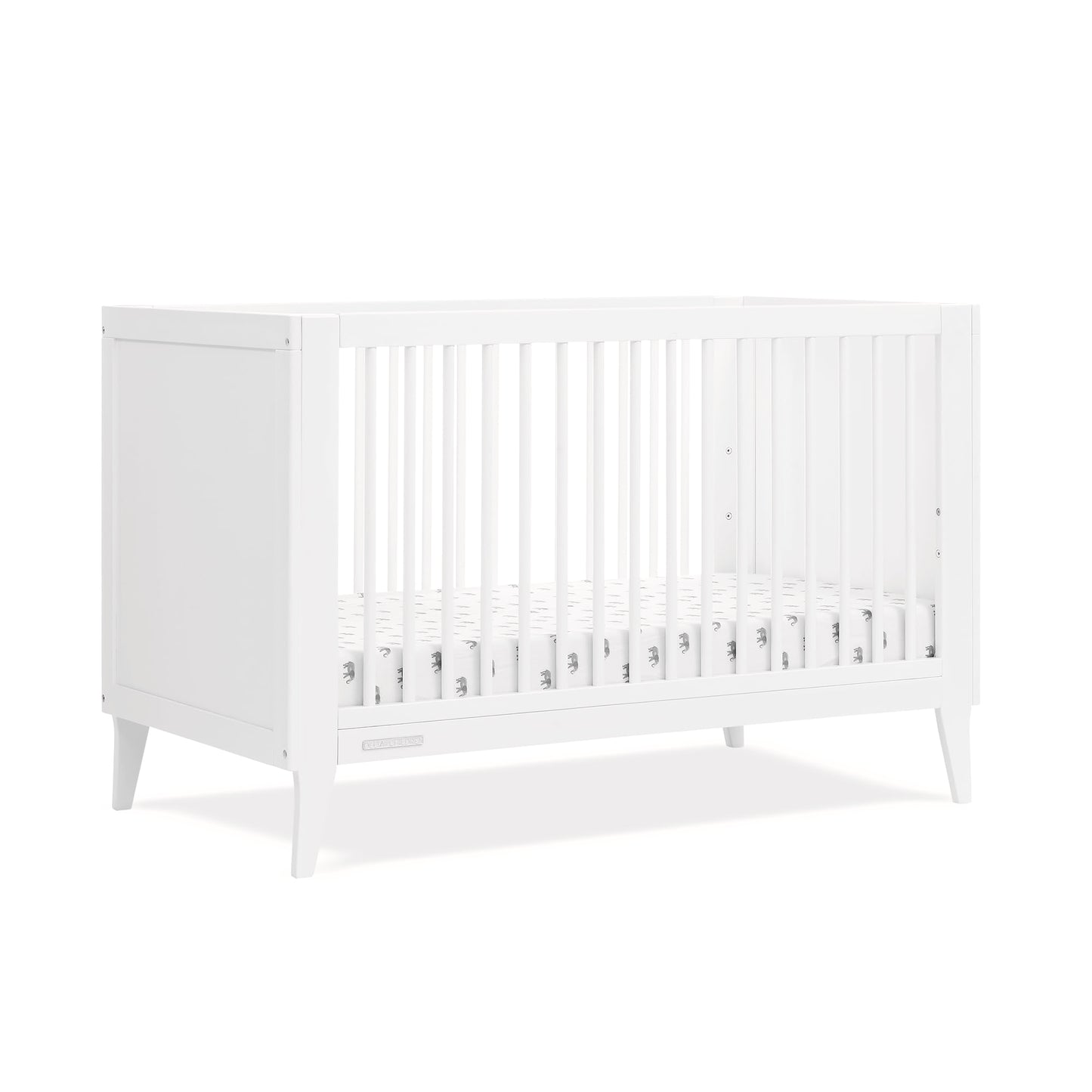 Delta Children Ollie 4-in-1 Convertible Crib - Greenguard Gold Certified, Bianca White
