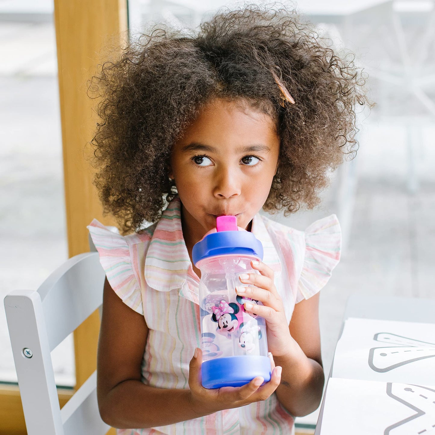 The First Years Sip & See Toddler Water Bottle With Floating Charm, Multi, 12 Oz