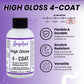 Angelus 4-Coat Leather Clear Coat Finisher High Gloss 4Oz- Scratch Resistant