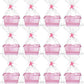 SiliFine 12 Sets Small Basket for Gift Empty 5.1 x 6.5 Inch Baby Shower Baskets with Handles Wrap Bags Bow Ribbons Empty Decorat
