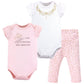 Little Treasure Bodysuit And Pants Set, 3-Piece Set, Princess, 9-12 Months