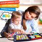 Qizfun Busy Board Montessori Toy for 1 2 3 4 Years Old, Educational Activity Sensory Board Preschool Learning Fine Motor Skills