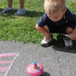 Classic Multicolored Spinning Tin Top Toy Bolz Funny Buzzing Hum Gets Louder As The Top Spins Faster 8X8X8' Ages 18 M+