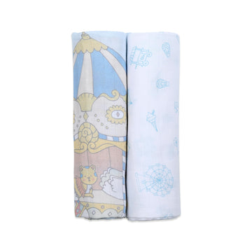 Masilo 100% Organic Cotton Swaddle Wrap/New Born Swaddle Blanket/Multiuse Muslin Cloth Swaddle/Swaddle Gift Set/Soft Baby Wrap/P