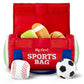 Kidaddle Babys First Sports Bag - Large, Plush Sensory Balls with Travel Bag, Toddler Sports Bag with Rattling Football, Squeak