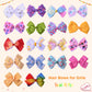 Eygla 18 Pcs 5 Inch Hair Bows For Girls, Rainbow Hair Bows Alligator Clips - Handmade Grosgrain Ribbon Bows For Little Girls Tod