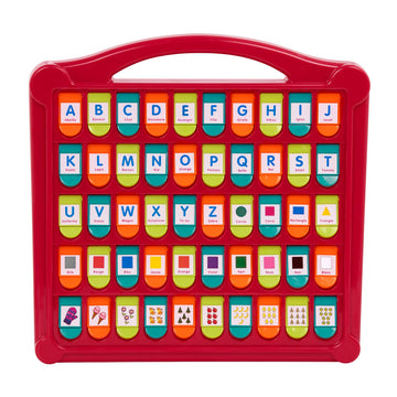 Battat - French Alphabet Toy For Learning - 50 Pop-Up Flaps - Letters, Words, Numbers, Colors, Shapes - Educational Toy For Todd