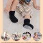 Lanleo Baby Girls Boys Non Slip Socks With Grips Toddler Kids Unisex Warm Thick Cotton Ankle Crew Socks With Grippers 6 Pairs Bl