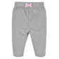Gerber Baby Girls' 4-Pack Microfleece Pants, Pink/Gray/Black, 24 Months