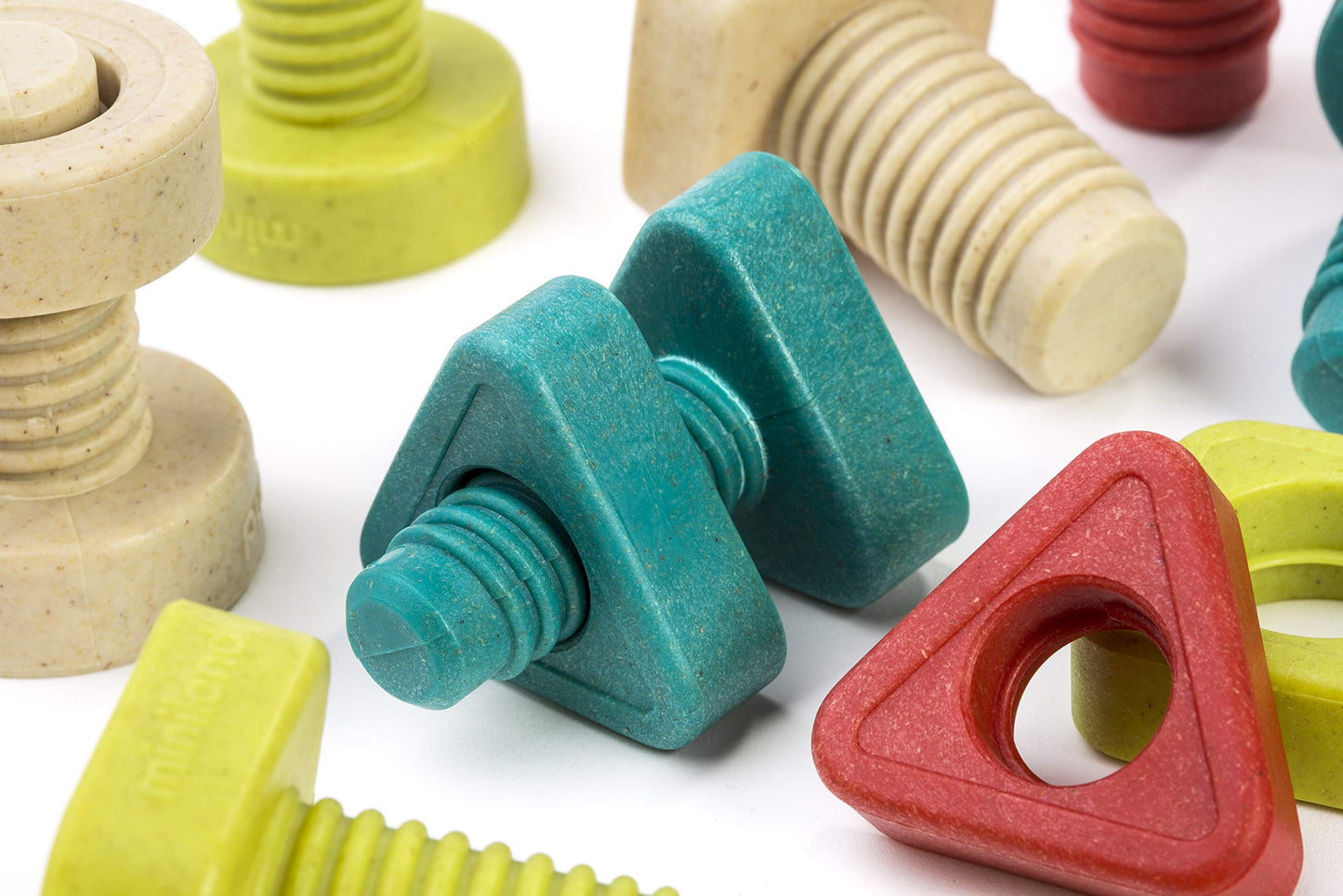 Miniland ECO Nuts & Bolts with Activities - STEM, Geometric, Shapes, Visual Motor Coordination, Highly Resistant
