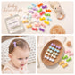 Fully Lined Grosgrain Ribbon Mini Hair Clips And Bows For Girls - 1.2' Tiny Hair Clips And Bows For Infants' Fine Hair (25 Colo