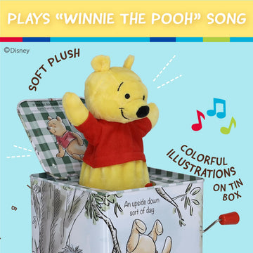 KIDS PREFERRED Disney Baby Winnie The Pooh Jack-in-The-Box - Musical Toy for Babies Multi ,6.5