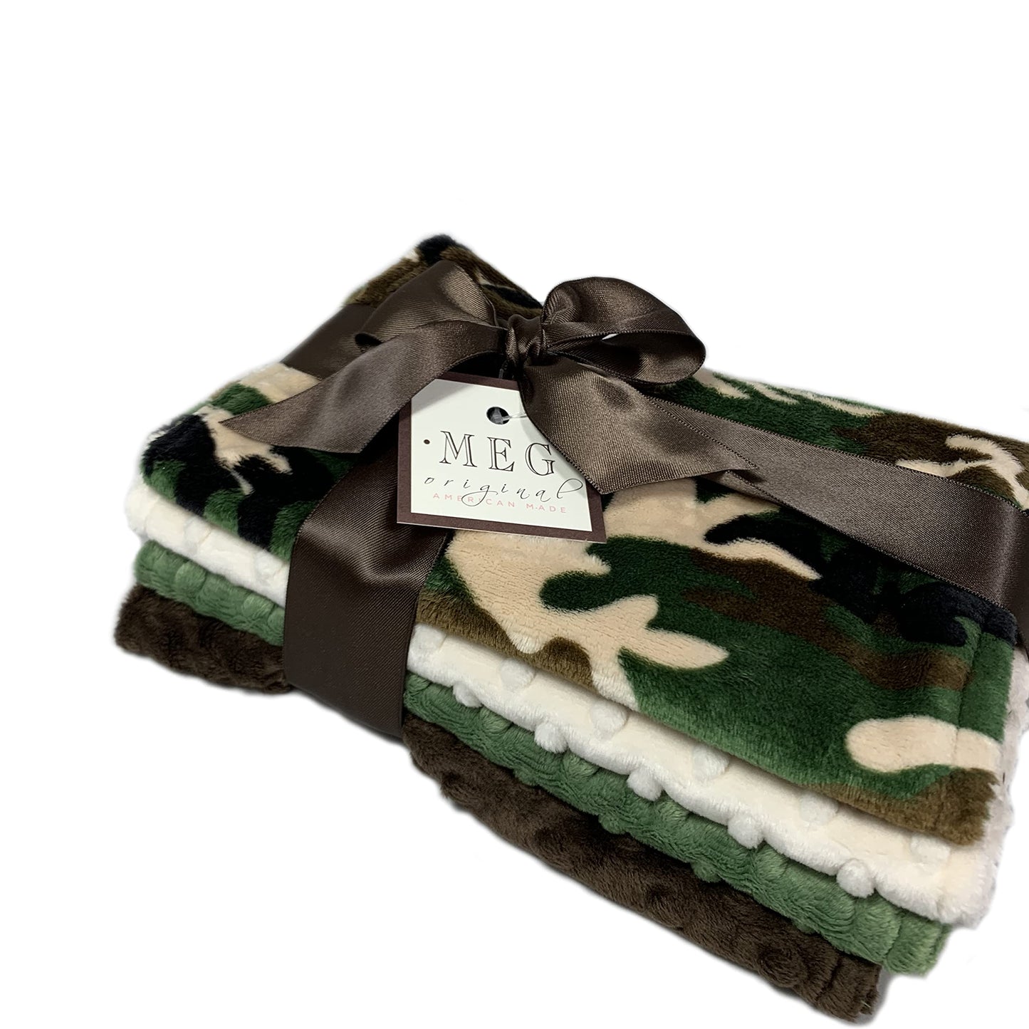 Meg Original Baby Boy Burp Cloth Set Of 4, Camouflage