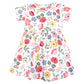 Hudson Baby Baby Girls Cotton Dresses, Modern Botanical, 3-6M (M)