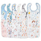 Totbasic Super Soft Baby Bibs For Spring Time, 18-Pack Light Girls Boys Drooling And Teething Bibs For 0-36 Months Infants Squar
