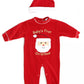 Just Love 3801-6-9M Baby Coveralls, Santa Face, 6-9 Months