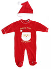 Just Love 3801-6-9M Baby Coveralls, Santa Face, 6-9 Months