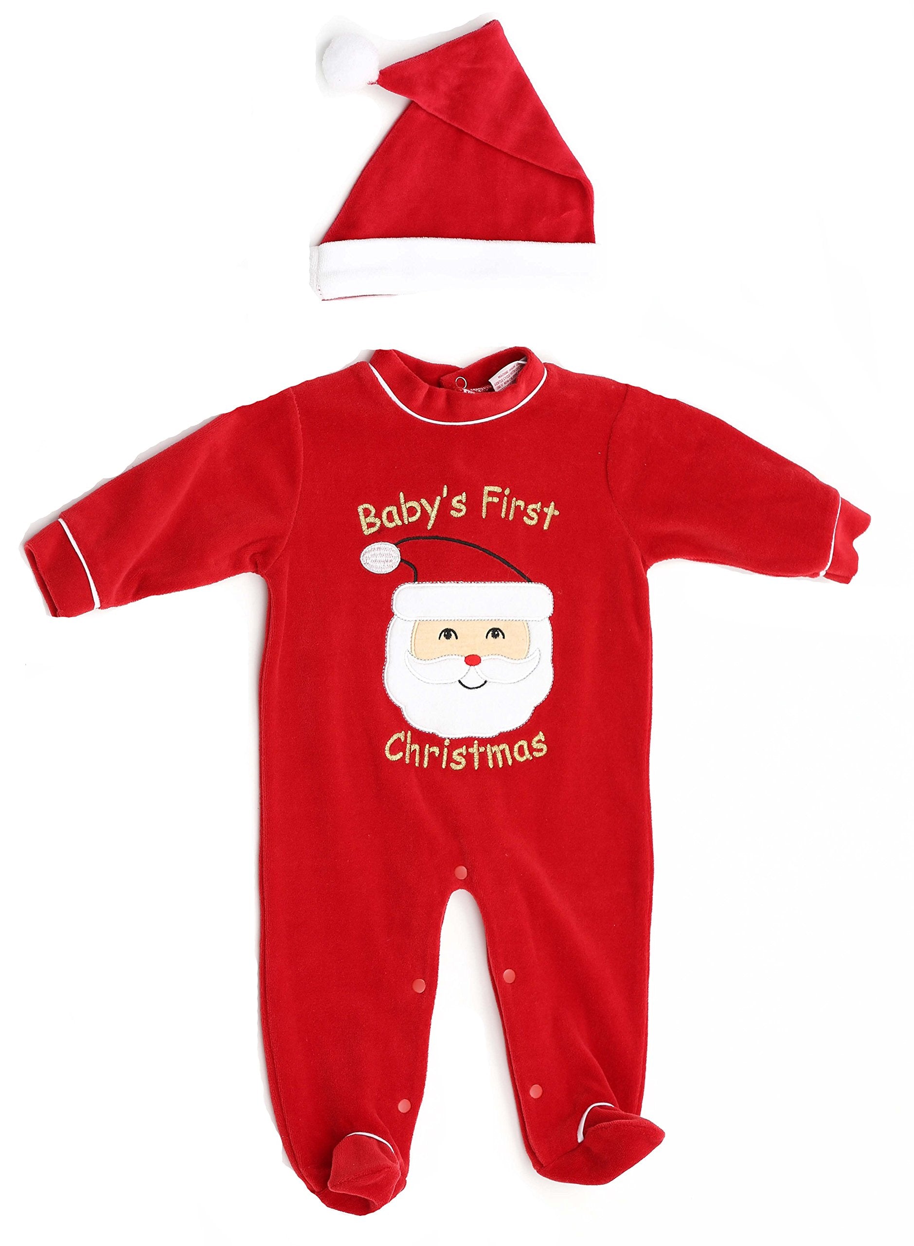 3801 12M Just Love Baby Coveralls Santa Face 12 Months