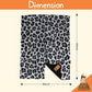 Dear Baby Gear Deluxe Car Seat Canopy, Double Layer, Gray Leopard Print, Black Smooth, 40 X 30 Inches, Custom Print Lightweight