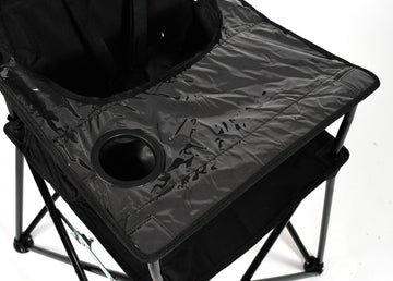 Ciao! Baby Portable High Chair For Travel, Fold Up High Chair With Tray, Black