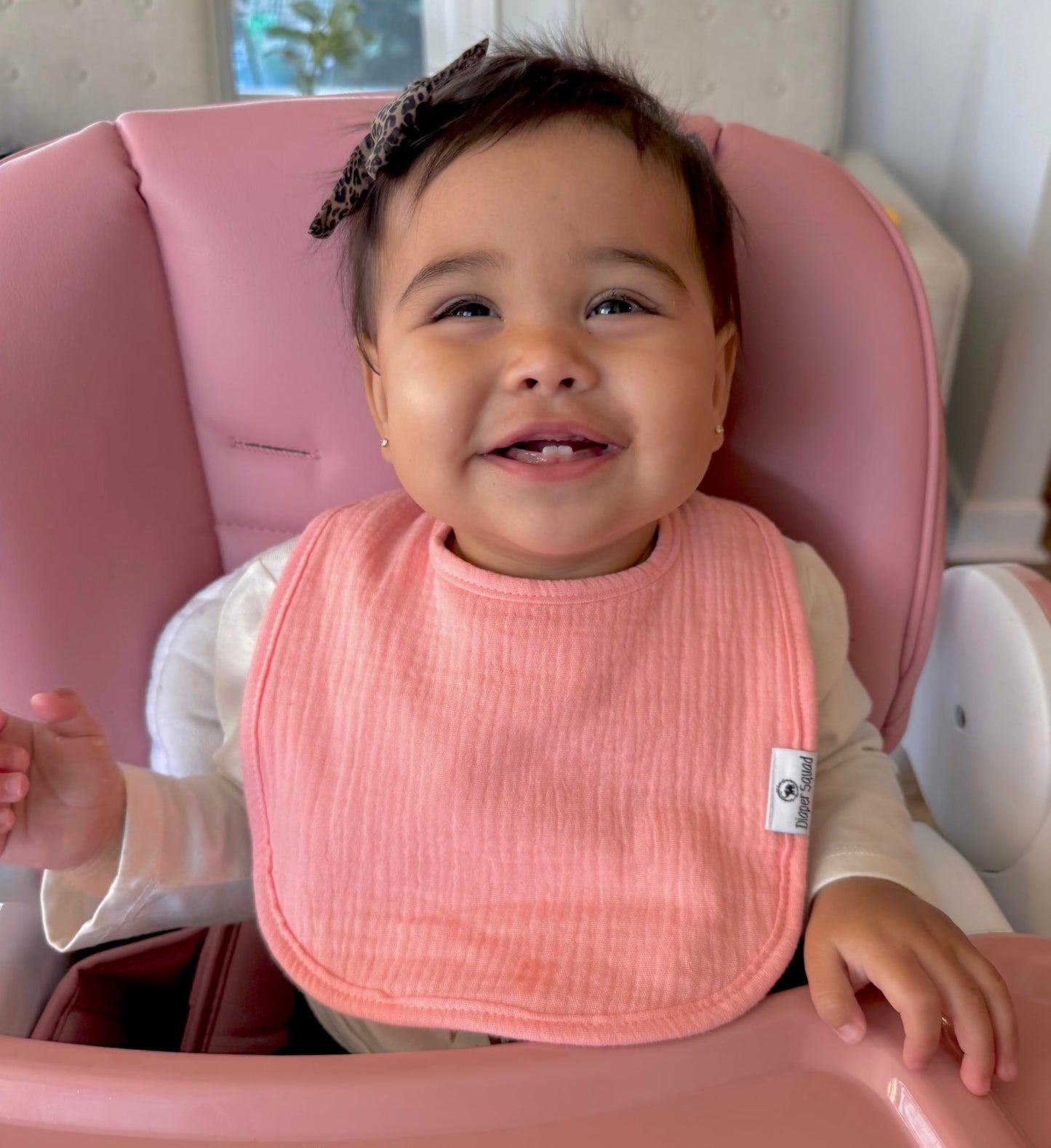 Diapersquad'S 10-Pack Baby Bibs For Drooling And Teething, Bibs For Boys, Baby Girl - Solid Cotton Baby Drool Bibs (Girly Solids