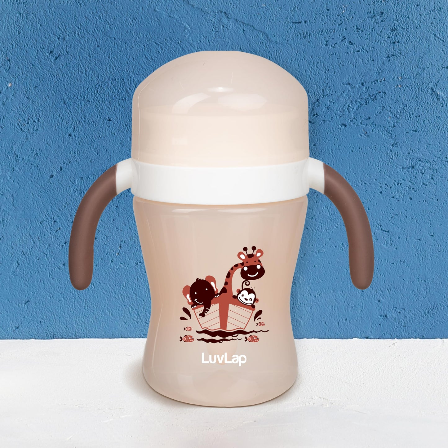 Luvlap 360 Soft Spout Kids Trainer Sipper, 240Ml, Dual Handle Leakproof & Spillproof Sippy Cup For Toddlers/Kids, EasyGrip Hand