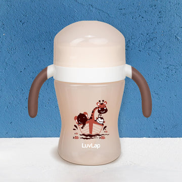 Luvlap 360 Soft Spout Kids Trainer Sipper, 240Ml, Dual Handle Leakproof & Spillproof Sippy Cup For Toddlers/Kids, EasyGrip Hand
