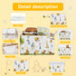Zsatuiy Winnie Baby Stuff,Winnie Storage Nursery Basket, Large Squarecanvas Laundry Hamper With A Waterproof Pecoating, Foldable