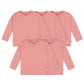 Gerber Baby Toddler 5-Pack Solid Long Sleeve T-Shirts Jersey 160 Gsm, Pink, 3T