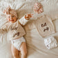 Creairy Big Sister Little Sister Matching Outfits Toddler Baby Girl Chunky Knit Sweater Warm Sweatshirt Knitted Fall Clothes (Bi
