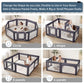 Baby Playpen,Extra Large Playpen For Babies And Toddlers With Baby Door 79X71 Inch, Adjustable Playpen Non-Slip Suction Cups Bas