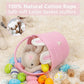 Cubesland Easter Baskets For Kids - 2-Piece Empty Bunny Buckets Set With Handle, Soft & Sturdy Easter Egg Hunt Basket Bags (9.8X