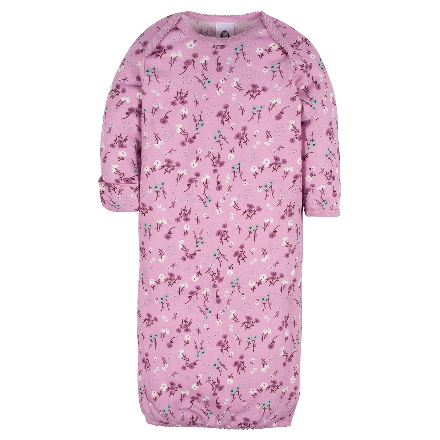 Gerber Unisex Baby Boy And Girls 4-Pack Sleeper Gown Lavender 0-6 Months