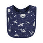Hudson Baby Unisex Baby Cotton Bibs, Outer Space, One Size