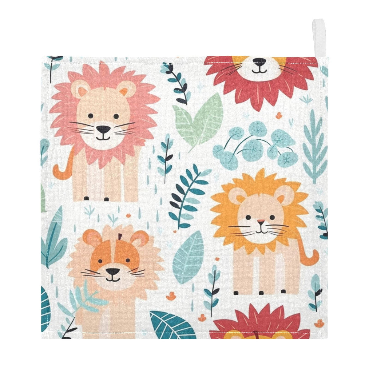 Bulletgxll Cute Lion Baby Washcloths, Soft and Absorbent Wash Cloths, Baby Bath Towel, Face Towel for Newborns, Infants, 3 Pack,