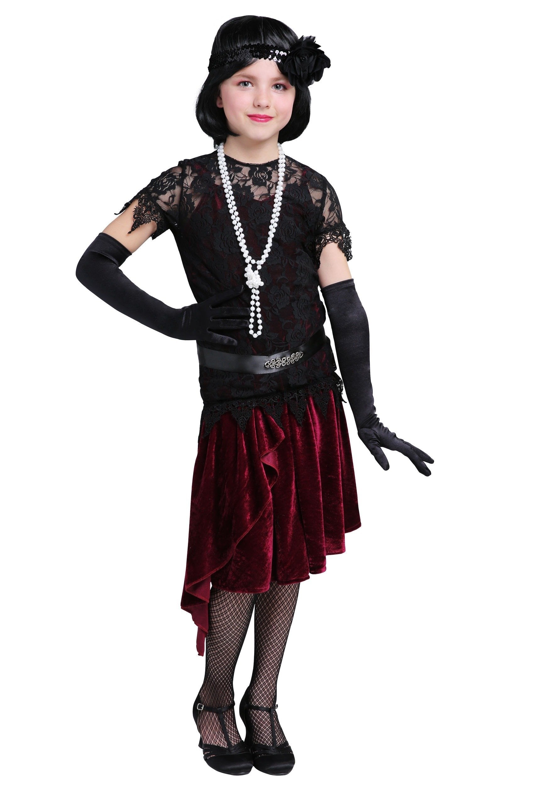Toe Tappin' Flapper Girls Costume - S Black