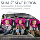 Britax Poplar Convertible Car Seat, 2-In-1 Car Seat With Slim 17-Inch Design, Clicktight Technology, Magenta Onyx