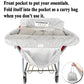 Soft Pillow Attached 2-In-1 Shopping Cart And High Chair Cover For Baby, Cotton Padded Cart Cover, Fold'N Roll Style, Portable W