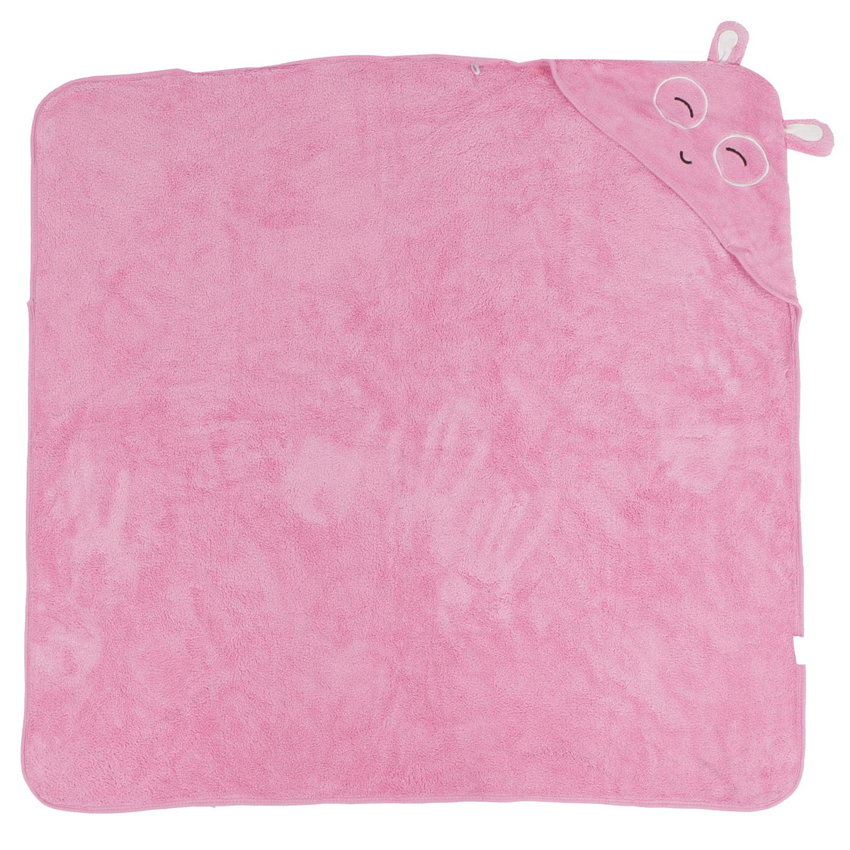 Baby Bath Washcloths, Kids Bath Towel, Hooded Cute for Shower Kids Baby Dry The Water(Pink Bunny)